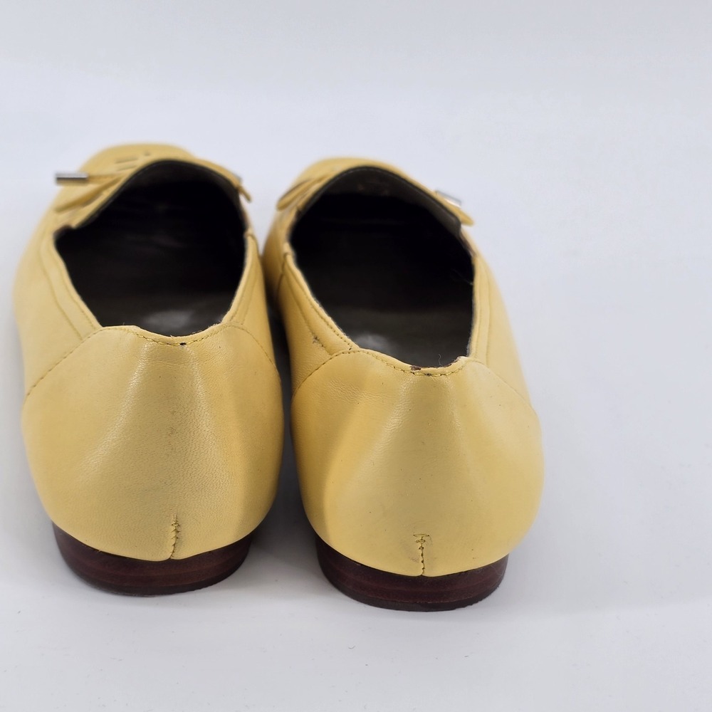 Womens Array Sweet Pea Flats Size 7m Yellow‎ Leather Excellent - Picture 5 of 7